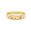 Stellar Serenity: 18kt Gold Plated Celestial Boho Ring – Moon & Stars Engraved, 925 Silver & Tarnish-Free