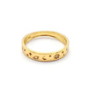 Stellar Serenity: 18kt Gold Plated Celestial Boho Ring – Moon & Stars Engraved, 925 Silver & Tarnish-Free