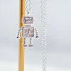 handcrafted robot pendant. retro vibes