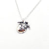 Silver necklace with a turtle pendant