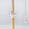 Mystic Starfish Necklace – Dark & Dreamy 925 Silver Treasure! - 9925e Silver Necklace🌊✨
