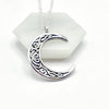 celtic theme moon pendant