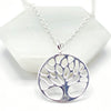 tree of life pendant on silver chain