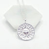 Solar Radiance Aztec Sun 925 Silver Pendant + Chain – Celestial Power in Sterling Silver