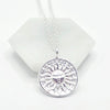 Solar Radiance Aztec Sun 925 Silver Pendant + Chain – Celestial Power in Sterling Silver