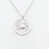 Solar Radiance Aztec Sun 925 Silver Pendant + Chain – Celestial Power in Sterling Silver