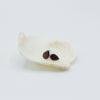 Garnet Drop Shape Silver Stud Earrings