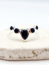 Black Onxy Tiara sterling silver ring