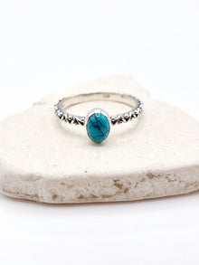  Turquoise Aztec style Ring.