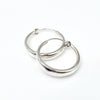 Chunky Silver Hoops