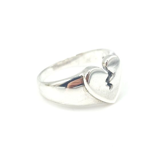 Mini Heartbreak (Teenage Dirtbag) Silver Ring