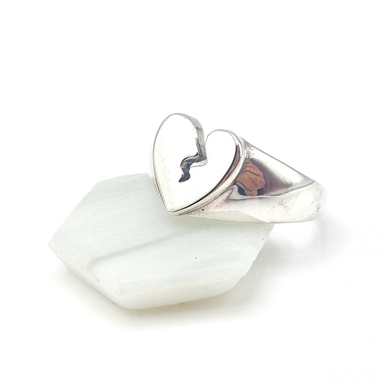 Mini Heartbreak (Teenage Dirtbag) Silver Ring