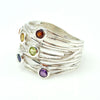 Chakra Silver Ring