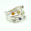 Chakra Silver Ring