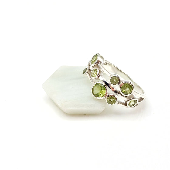 Peridot Circles Ring