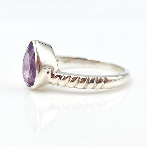 Amethyst Split band tiara Ring- new collection - 925 Silver - High Quality
