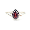 Garnet Classic Pear Ring