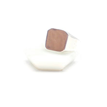  Classic Squared - Square Signet ring - 925 Silver - Stylish Square Signet Ring