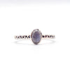 Silver ring with labradorite stone