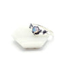 Regal Silver Ring with Opal & Oxidised Leaf Details – Nature-Inspired Fantasy Jewellery