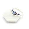 Regal Silver Ring with Opal & Oxidised Leaf Details – Nature-Inspired Fantasy Jewellery