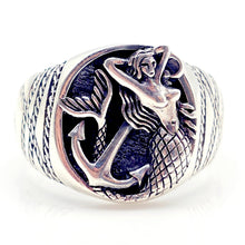  Voyager's Tide Ring:  Mermaid 925 Silver Talisman