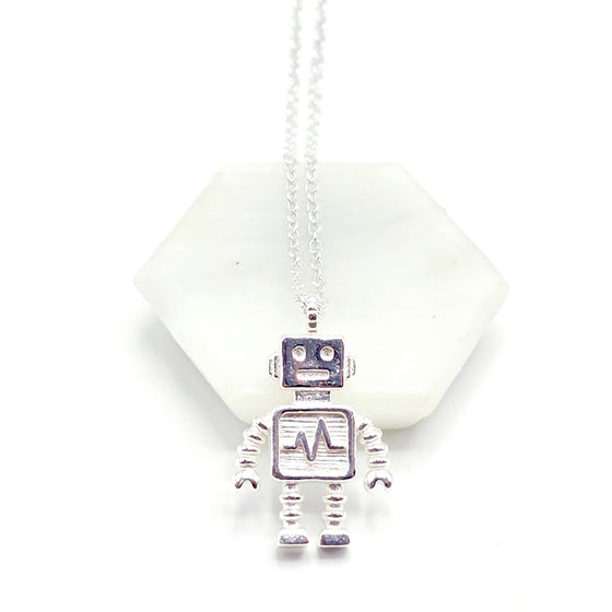 Necklace with Robot pendant