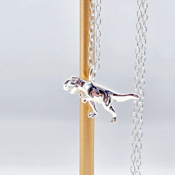 Rawr-some T-Rex Pendant Necklace – 925 Silver Dino Bling 🦖✨