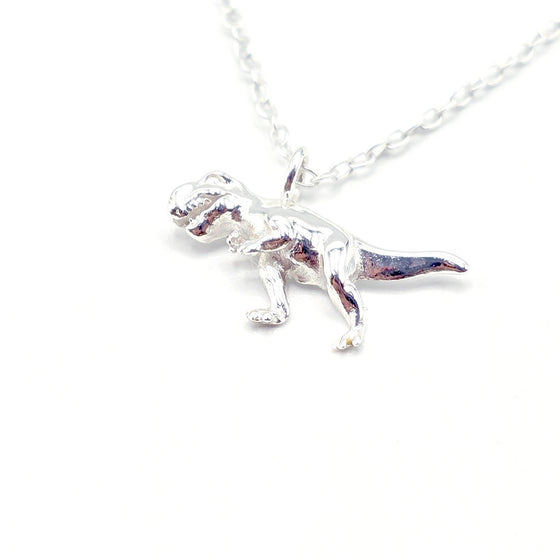 Rawr-some T-Rex Pendant Necklace – 925 Silver Dino Bling 🦖✨