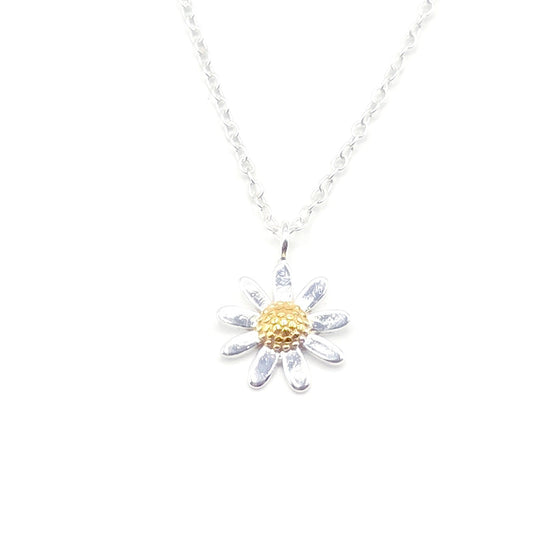 🌼 Wildflower Whimsy: Dainty Daisy Pendant & 925 Silver Chain – Nature’s Cool Girl Jewellery 🌿