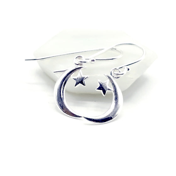 mmon crescent earrings