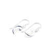 Luna Whisper: Celestial Moon and Star Drop Earrings in 925 Sterling Silver