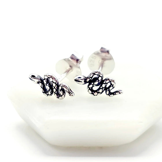 Snake studs || 925 Silver