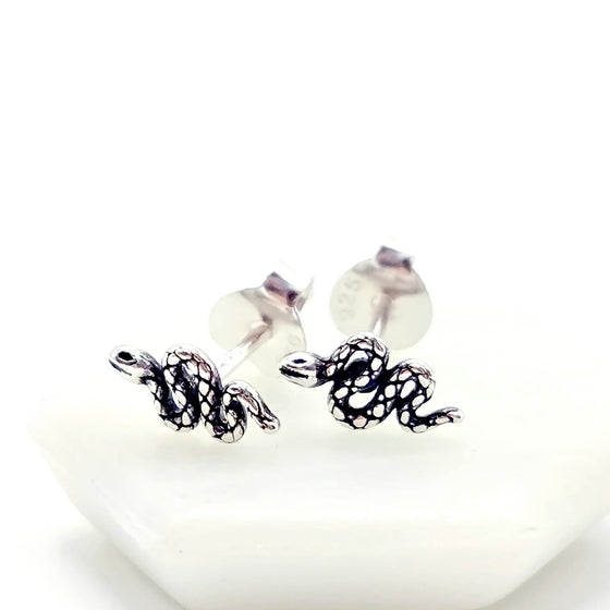 Snake studs || 925 Silver