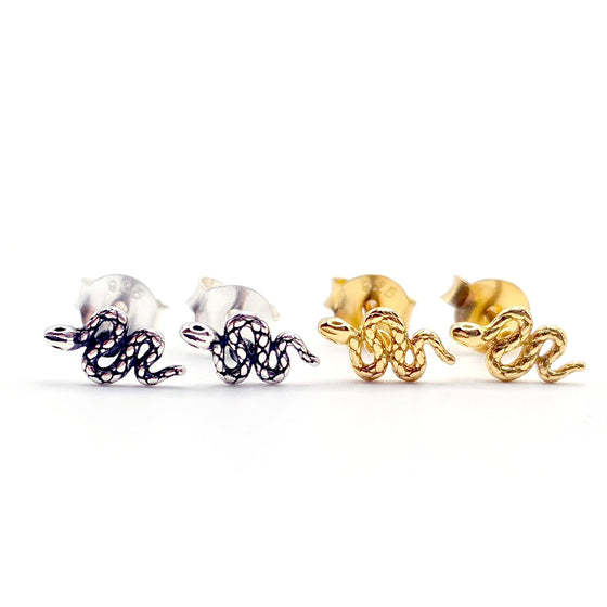 snake stud earrings 