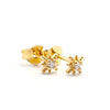 Gold northern star earrings