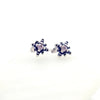 Silver star earring studs
