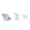 Buzzy & Beautiful: Hypoallergenic Queen Bee Silver Stud Earrings