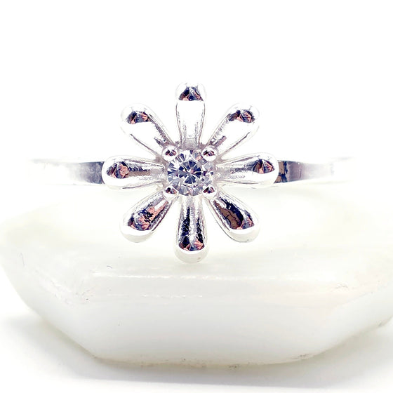 Daisy Celestial 925 Sterling Silver Ring | Hypoallergenic