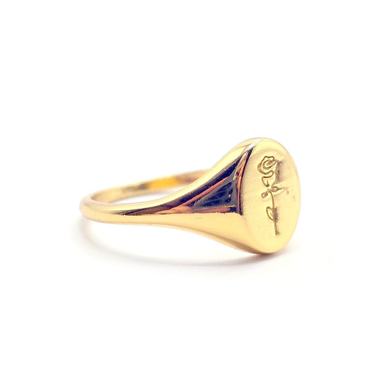gold signet ring