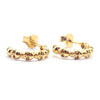 Skulls Hoop Earrings | 18k Gold Plated 925 Silver