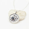 Sun and Moon Black Onyx  Pendant made with 925 sterling silver