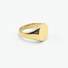 Round Stainless steel Signet Rings availble in gold and silver. Part of the engravable Range