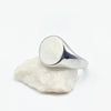 Round Stainless steel Signet Rings availble in gold and silver. Part of the engravable Range