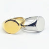 Round Stainless steel Signet Rings availble in gold and silver. Part of the engravable Range