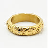 Gold victerian style celestial moon,sun and stars ring. Made with stainless steeel