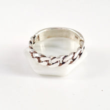  925 Sterling Silver Chain Link Ring