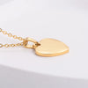 Personalized Stainless Steel Heart Pendant Necklace