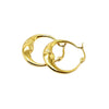 CELSESTIAL VIBES, MOON HOOPS IN STAINLESS STEEL