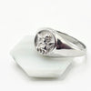Siver Signet Ring with Cherub on the Face. Made in Stainless Steel